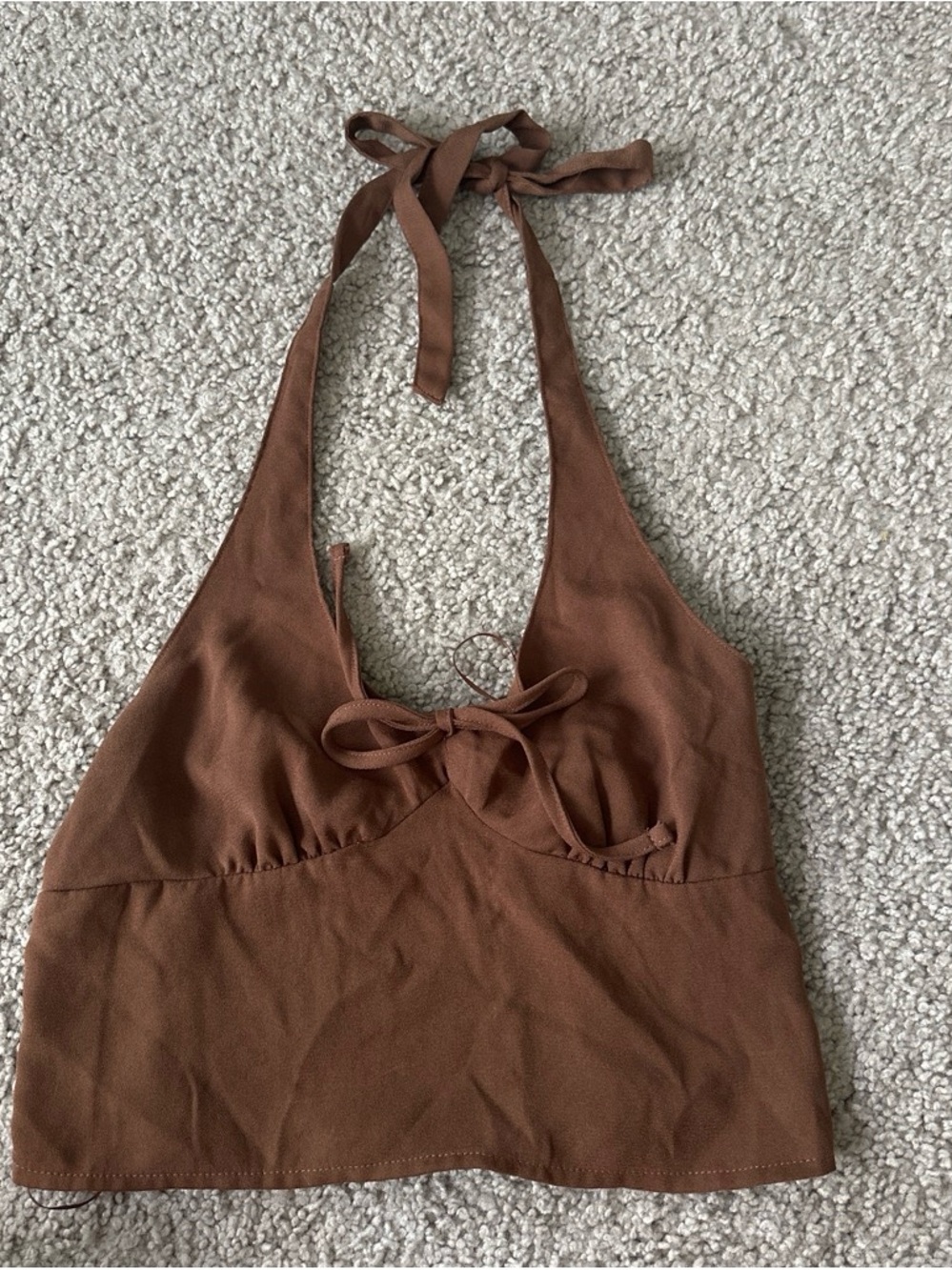 Brown Hollister Halter Top